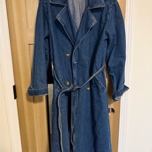 Old Navy denim trench coat